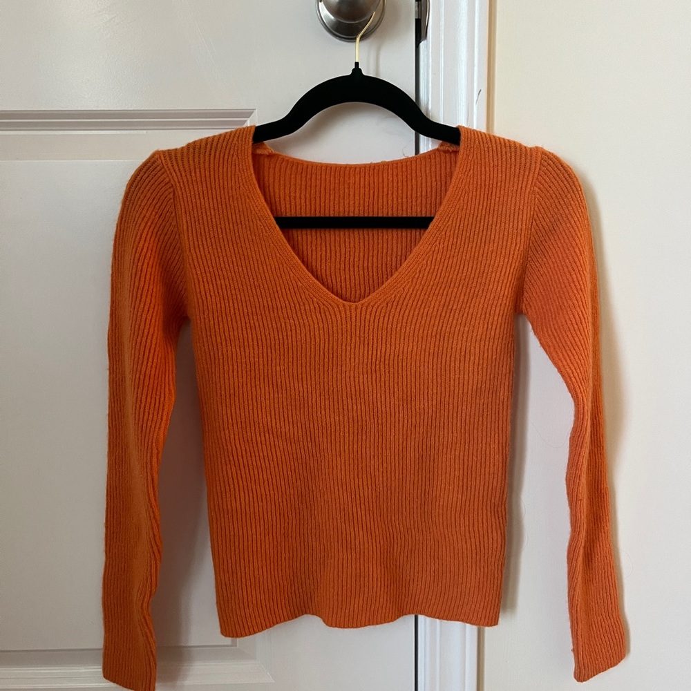 Orange SHEIN Sweater